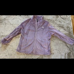 North face fleece fuzzy jacket